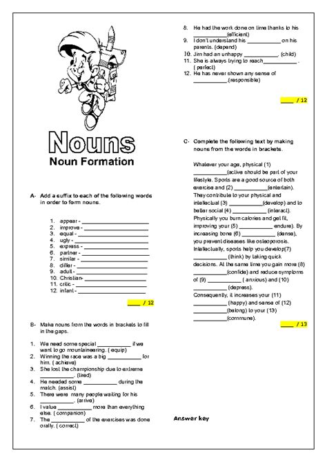 nouns exercises intermediate